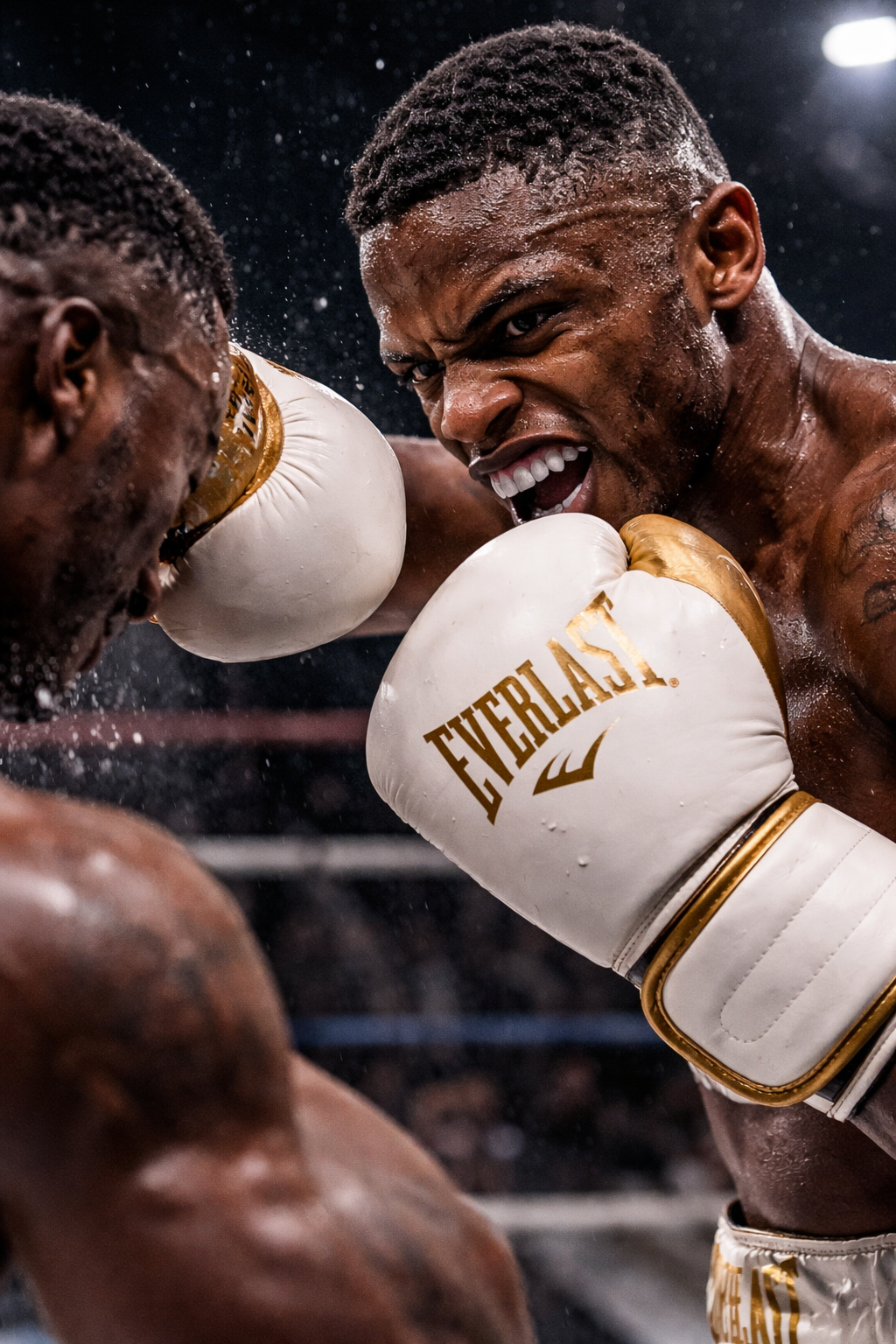 Everlast Powerlock2™ Performance Gloves – White/Gold (12oz)
